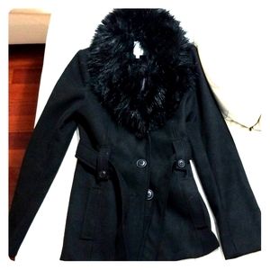 NWOT BB Dakota Faux Fur Coat